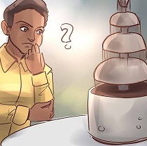 Как растопить шоколад для фонтана